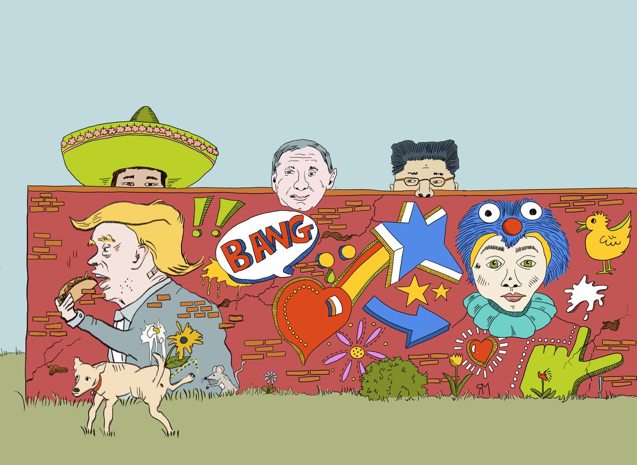 The Wall Donald Built, 2019 (digitaalinen) tekijältä Roberta Murray