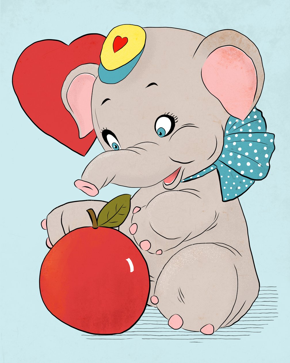Valentine Elephant, 2021 (digitaalinen) tekijältä Roberta Murray