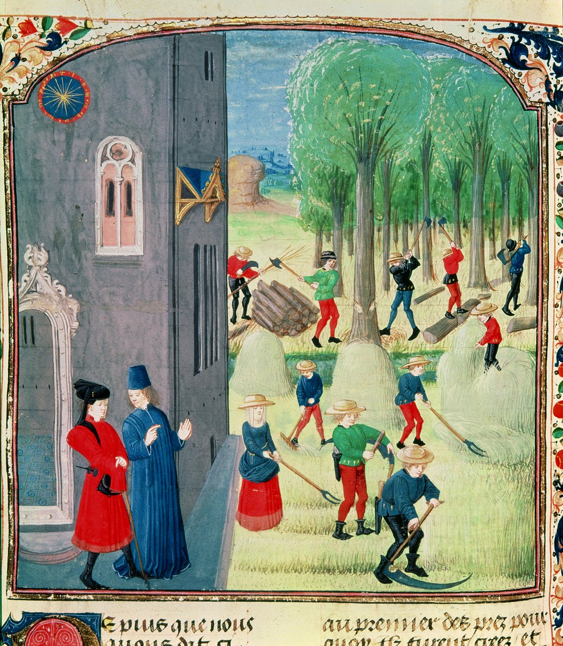 Ms. Lat 1173 Heinänteko ja puunhakkuu, Charles d