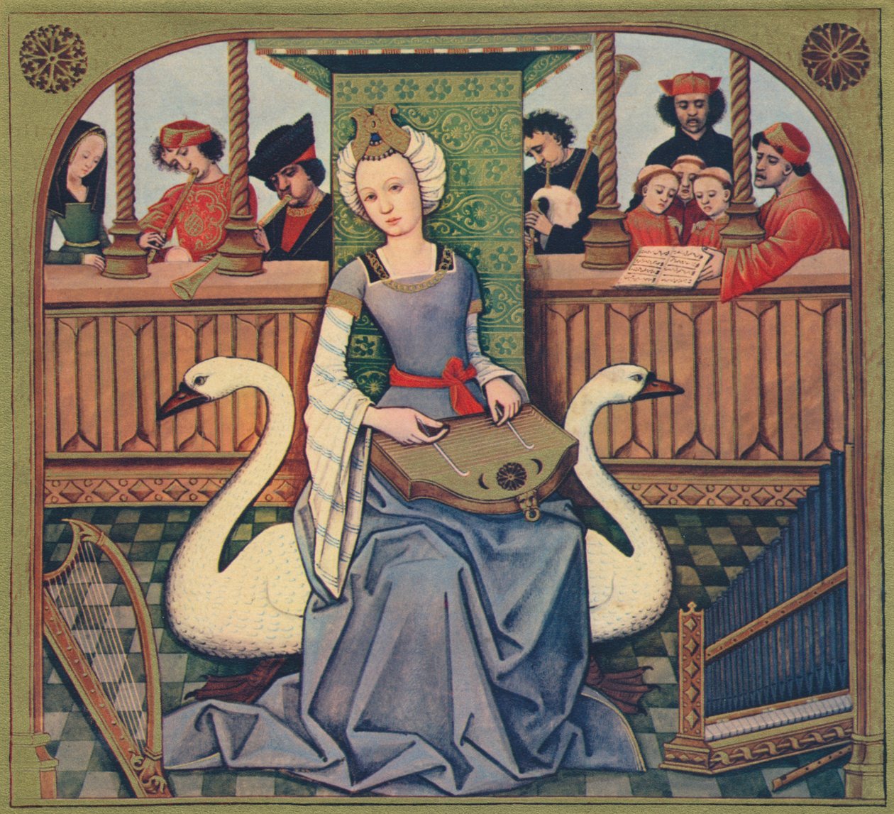 Musiikin allegooria, c1496-1498, 1939 tekijältä Robinet Testard
