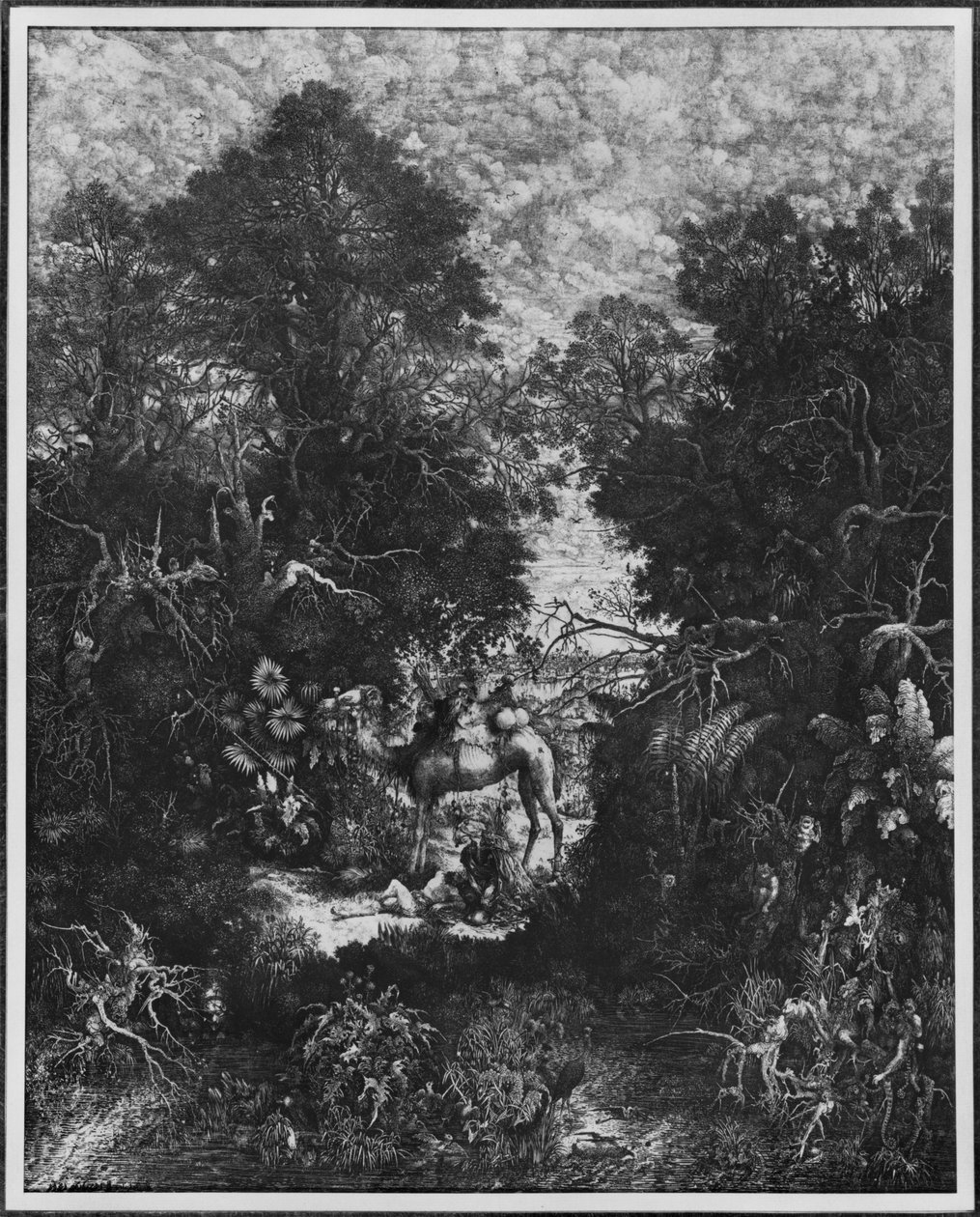 Laupias samarialainen, 1861 tekijältä Rodolphe Bresdin