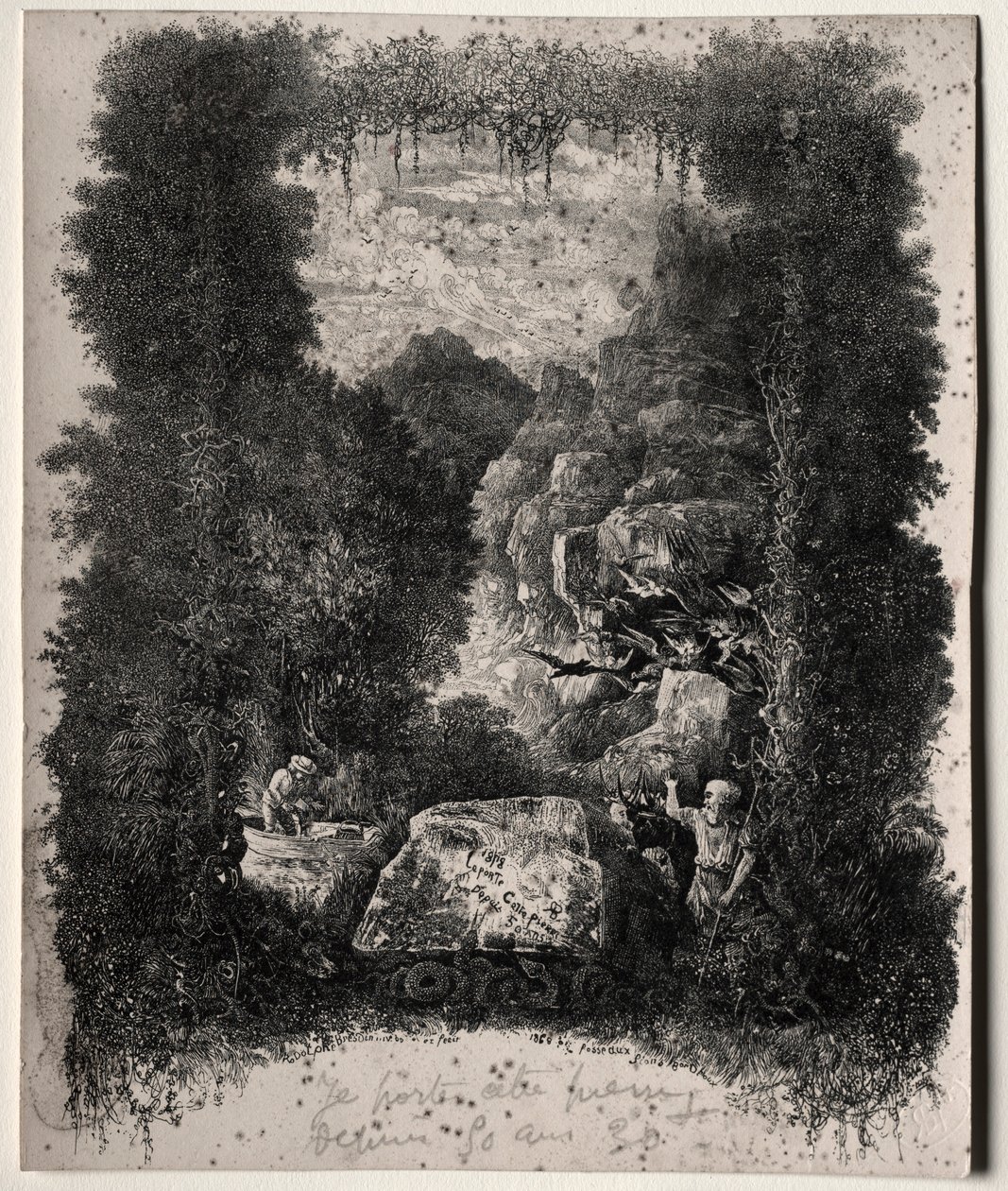 Thierry-Faletansin ensimmäinen tarujen ja satujen etukappale, 1868. tekijältä Rodolphe Bresdin