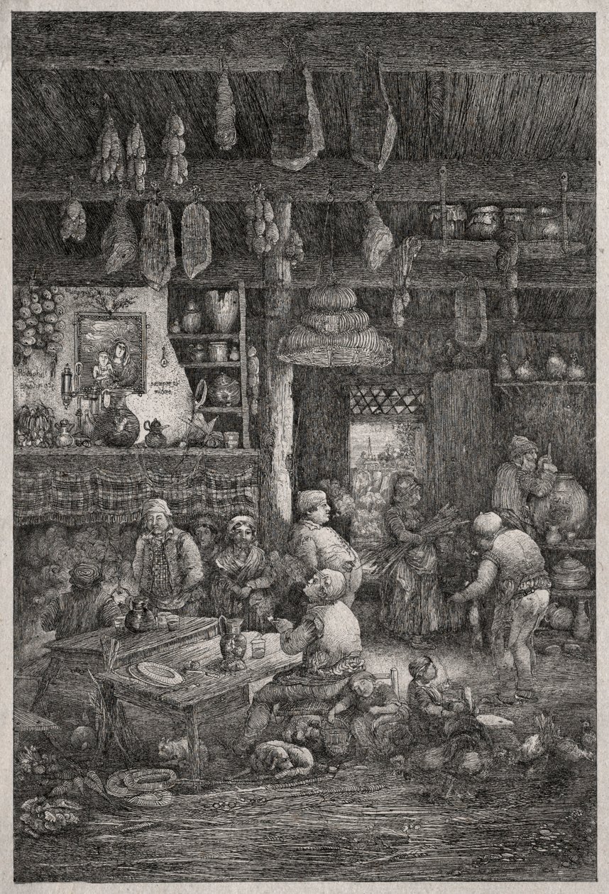 Moldovan sisustus, 1856. tekijältä Rodolphe Bresdin