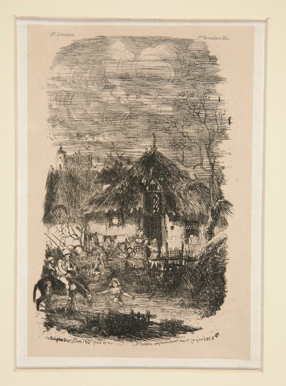 Farm Pavilion La Revue fantaisista tekijältä Rodolphe Bresdin