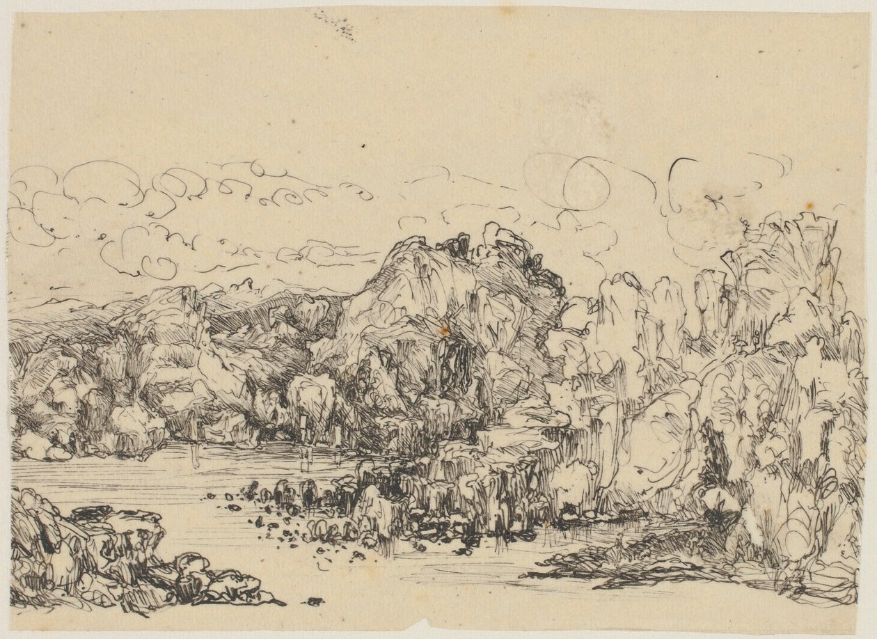 Rocks by the Sea tekijältä Rodolphe Bresdin