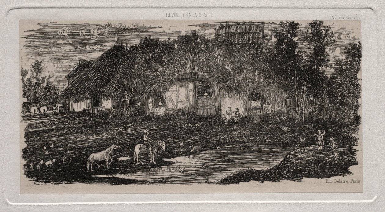 Maatilapiha, 1861. tekijältä Rodolphe Bresdin