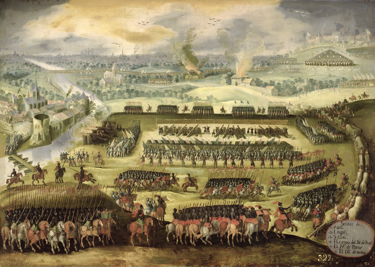 Pariisin piiritys (sota Ranskaa vastaan 1556-8) tekijältä Rodrigo of Holland
