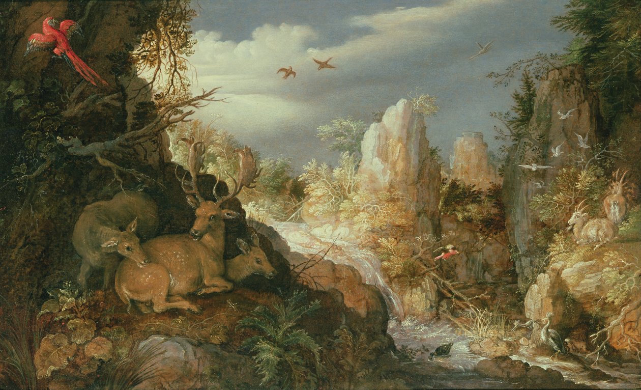 Huonekalut ja erilaiset esineet 1100- ja 1300-luvuilta tekijältä Roelandt Jacobsz. Savery