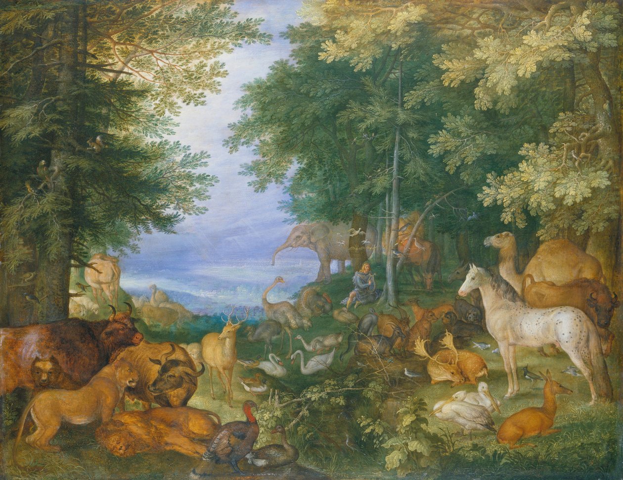 Orfeus hurmaa eläimet musiikillaan tekijältä Roelandt Jacobsz. Savery