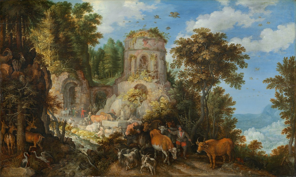 Maisema Egyptin lennolla tekijältä Roelandt Jacobsz. Savery