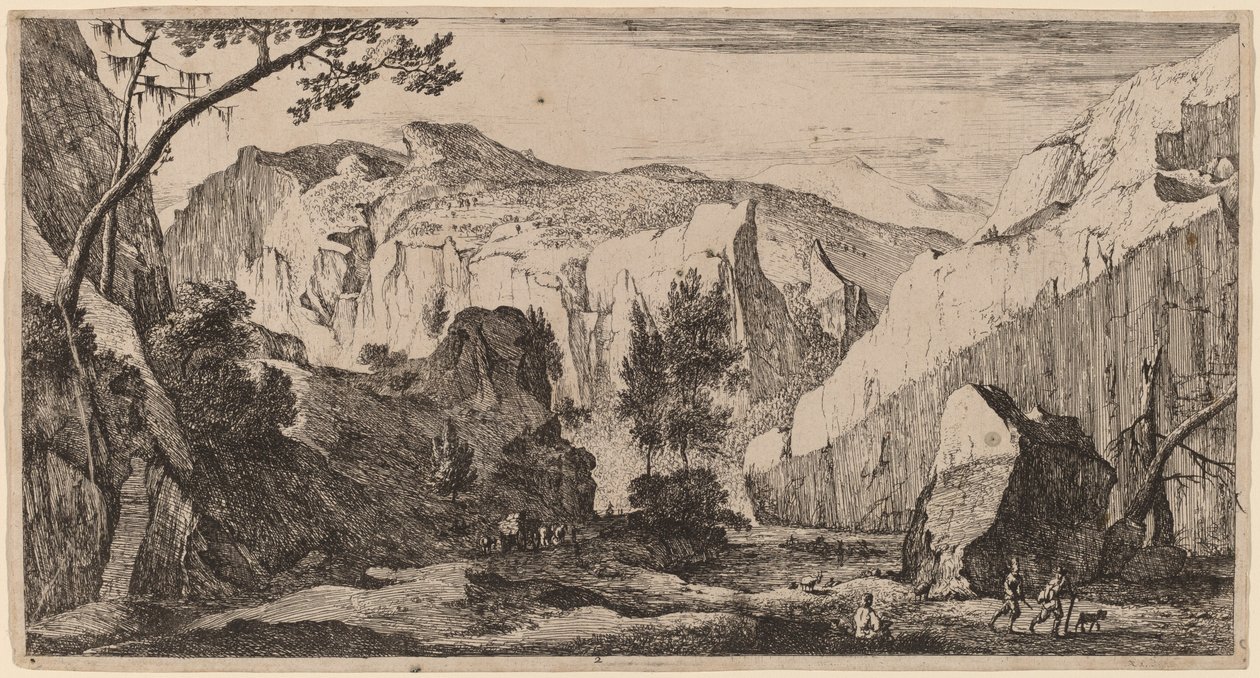 Kalliomaisema: pl.2 tekijältä Roelant Roghman and Melchior Küsel