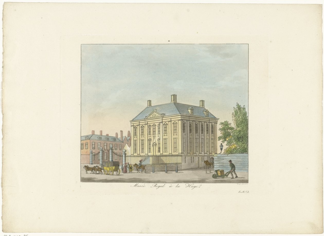 Mauritshuis te Den Haag Haagin kuninkaallinen museo (nimi esineessä) tekijältä Roelof van der Meulen