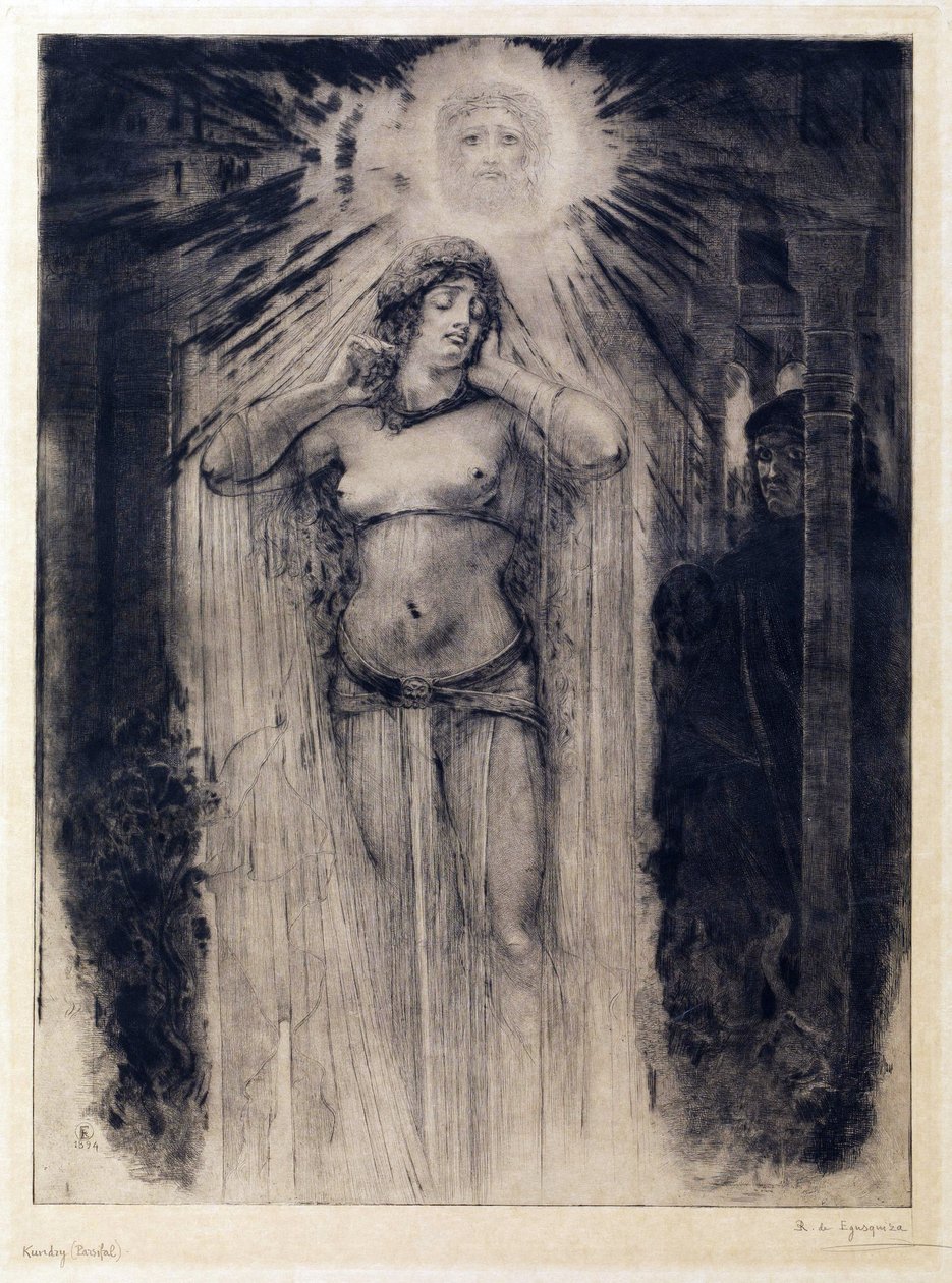 Symbolismi: Kundry, Egusquiza y Barrena, Rogelio de (1845-1915) tekijältä Rogelio Egusquiza