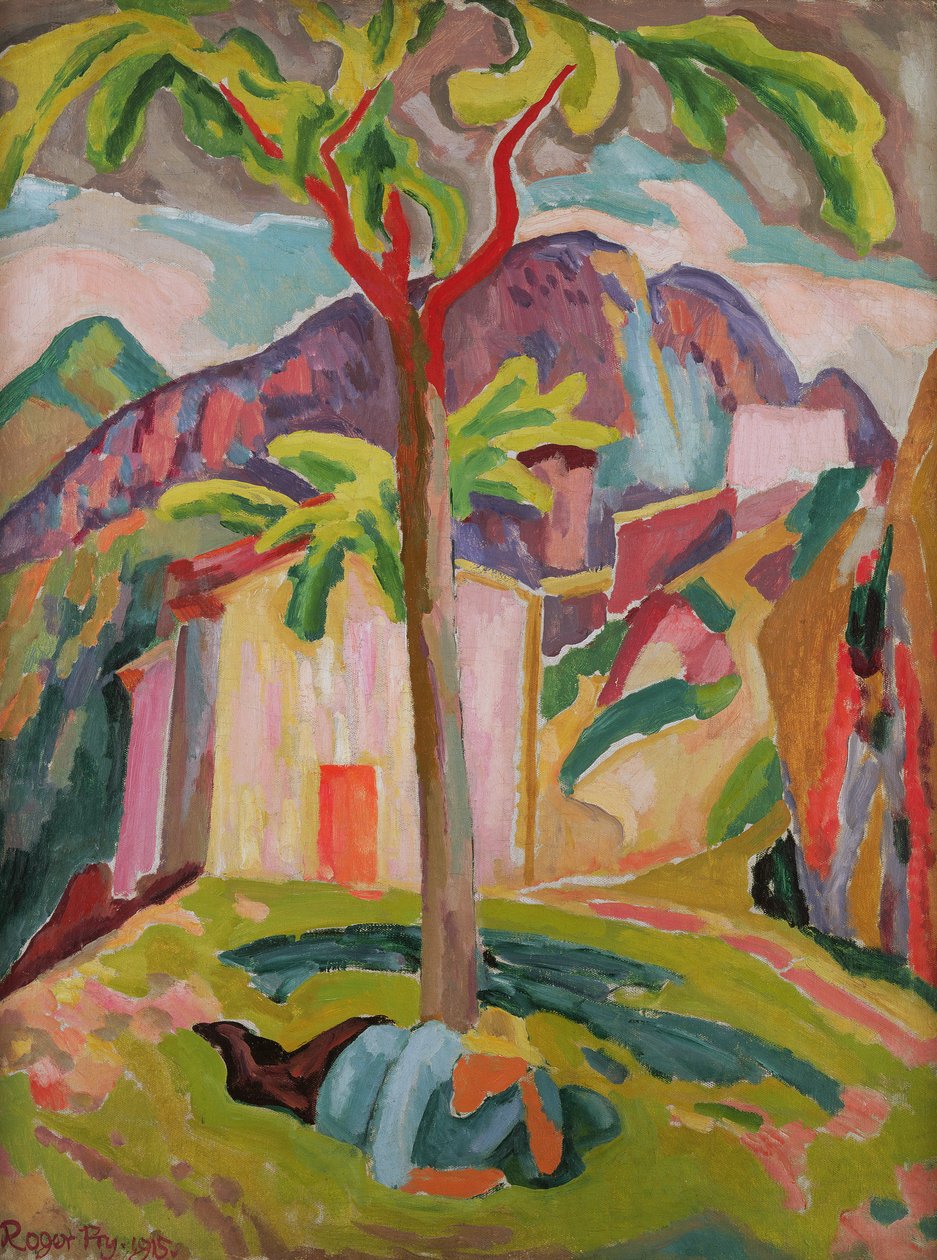 Puun alla lepäävä hahmo, St. Agnes, 1915 tekijältä Roger Eliot Fry