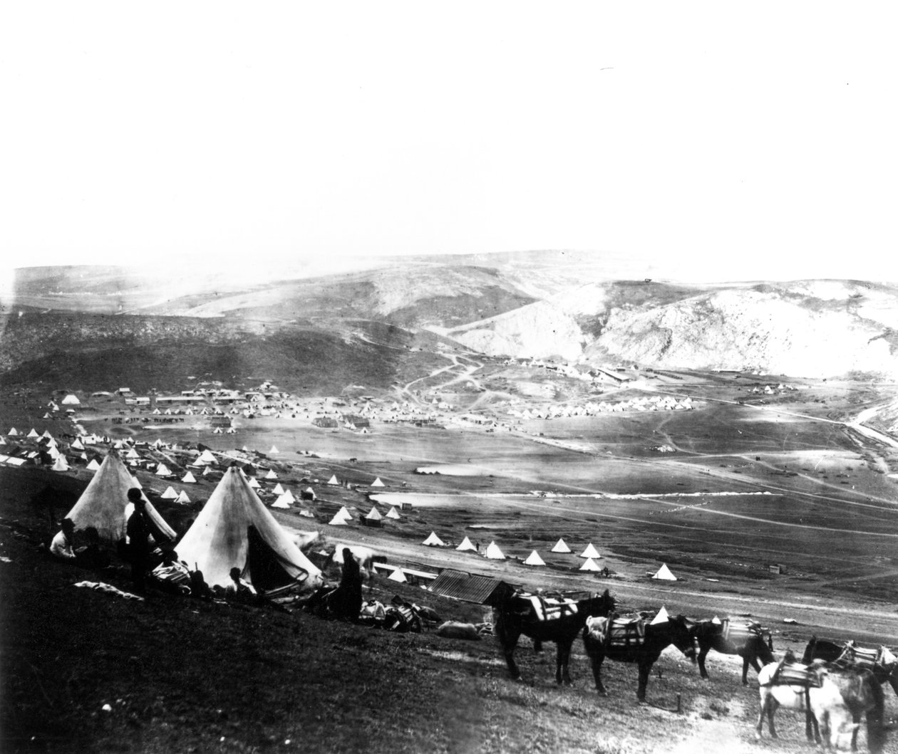 Allied Campment, Krim, noin 1855 tekijältä Roger Fenton