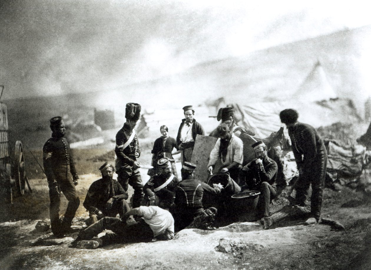 Sotilaita Krimillä, noin 1855 tekijältä Roger Fenton
