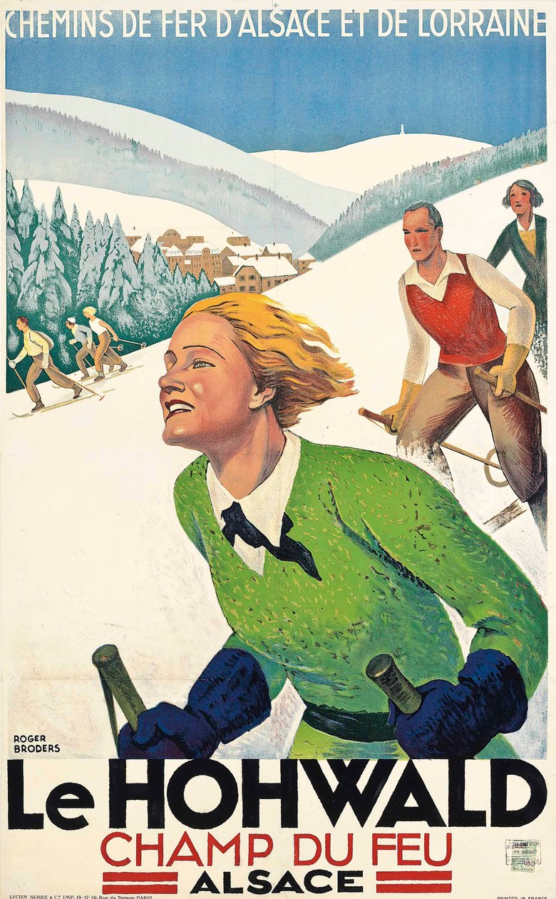 Le Hohwald, n.1930 (värilitrokuvaus) tekijältä Roger Broders