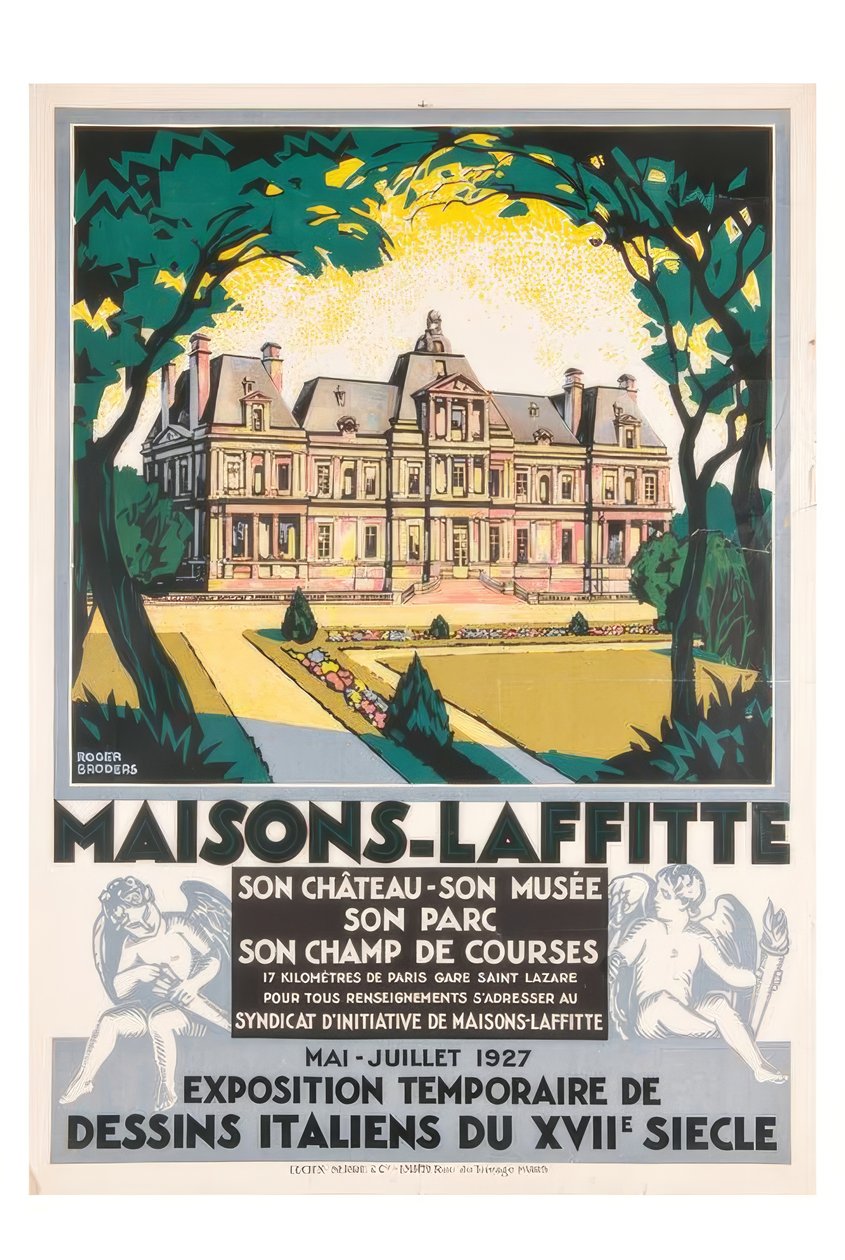 Maisons-Laffitte, väliaikainen näyttely 1600-luvun italialaisista piirustuksista. tekijältä Roger Broders