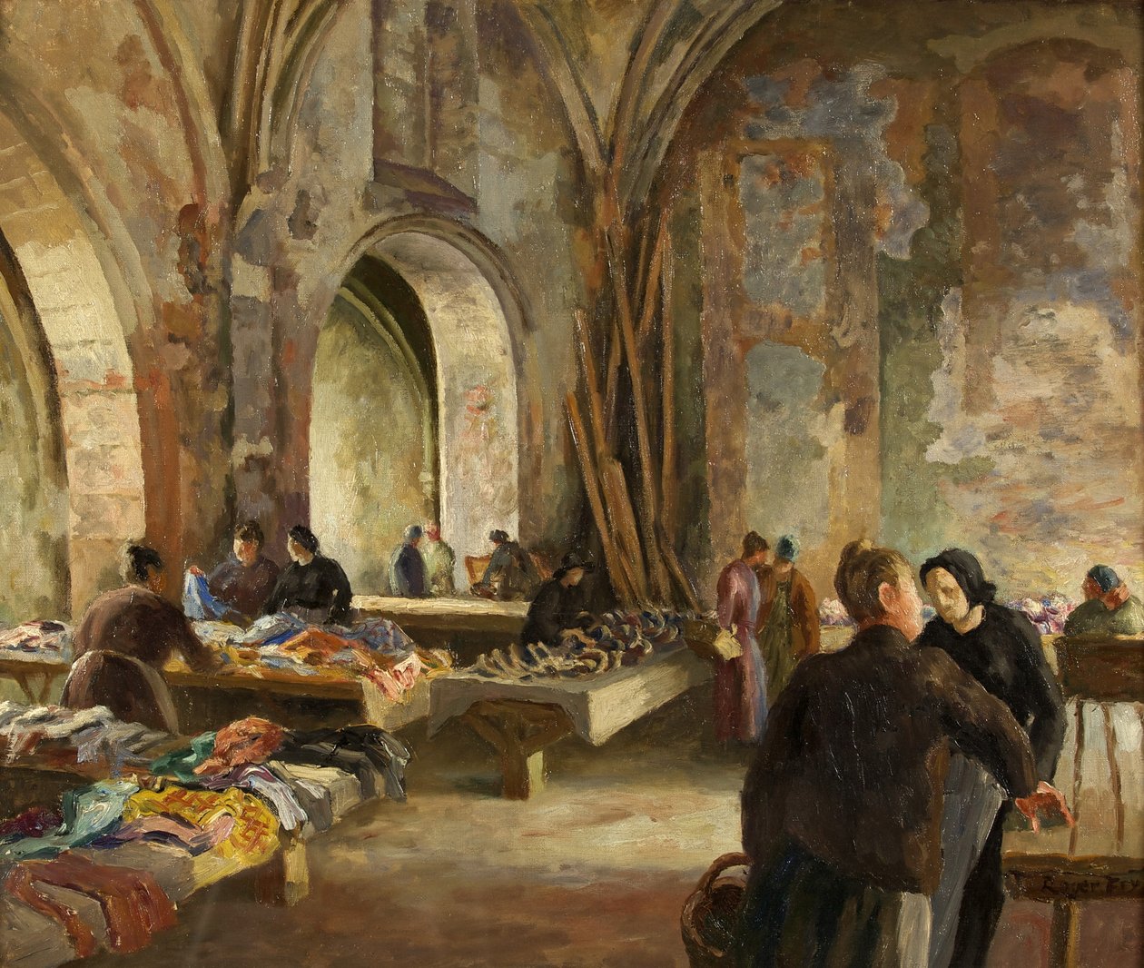 Markkinat käytetyssä kirkossa Ranskassa tekijältä Roger Eliot Fry