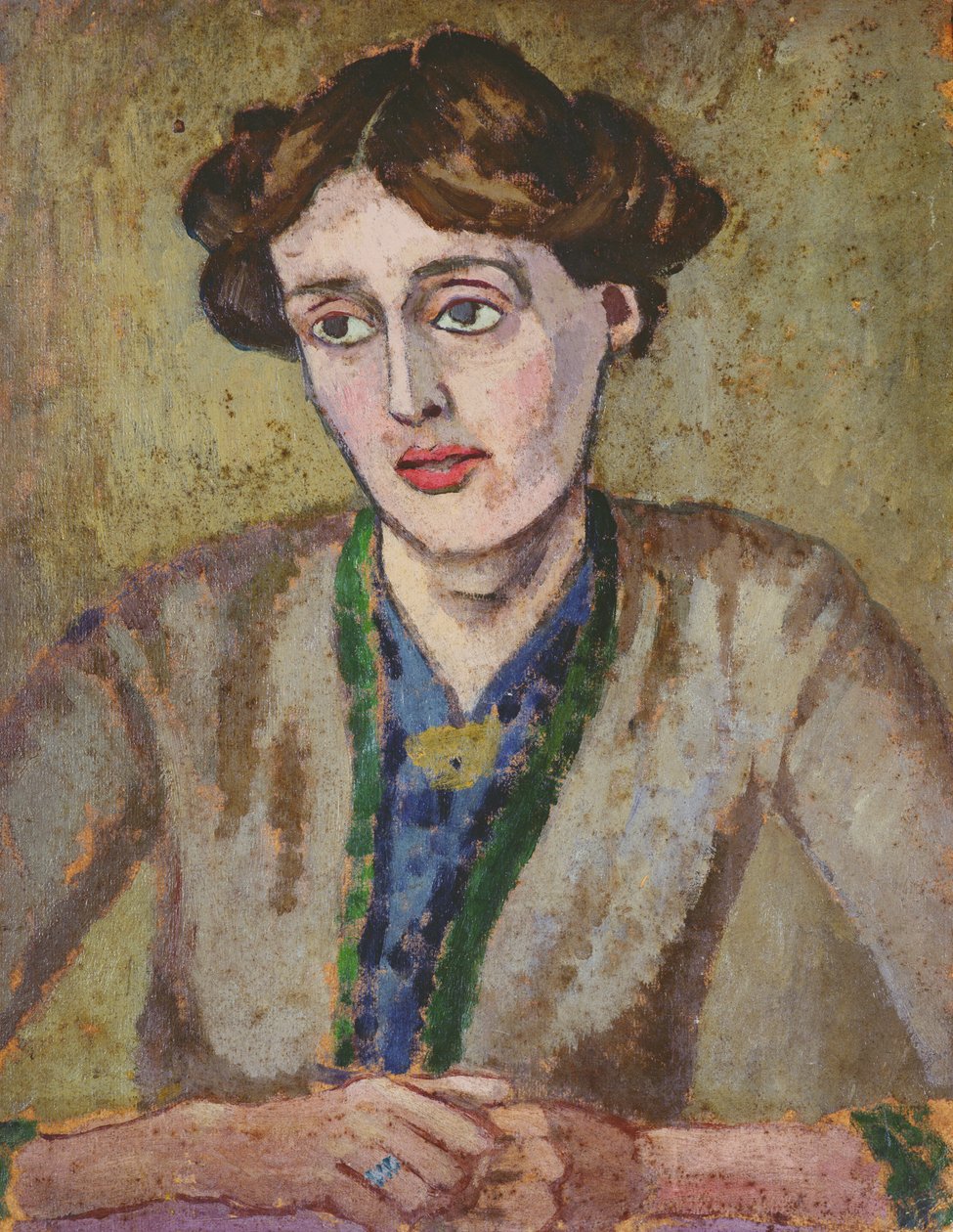 Virginia Woolf (1882-1941) (öljy aluksella) tekijältä Roger Eliot Fry