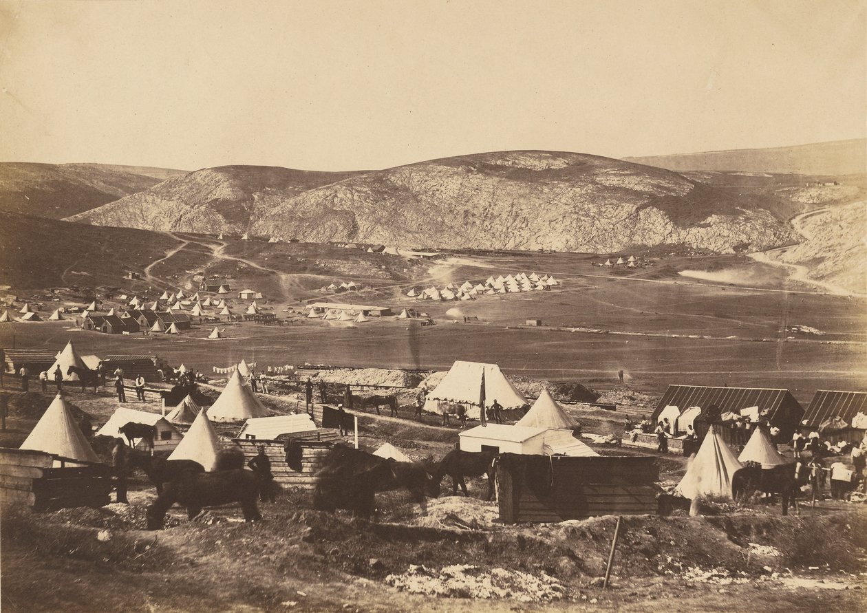 5. kaartin rakuunarykmentin leiri tekijältä Roger Fenton