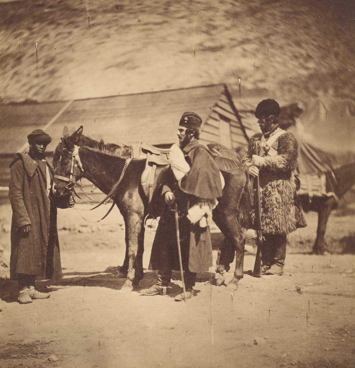 Grenadierikaartin kapteeni Burnaby, 1855. tekijältä Roger Fenton