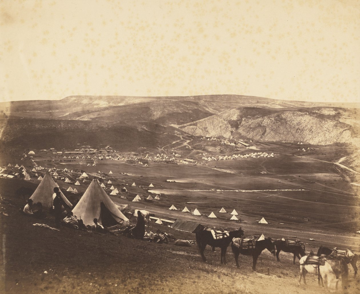 Ratsuväen leiri, Balaklava tekijältä Roger Fenton