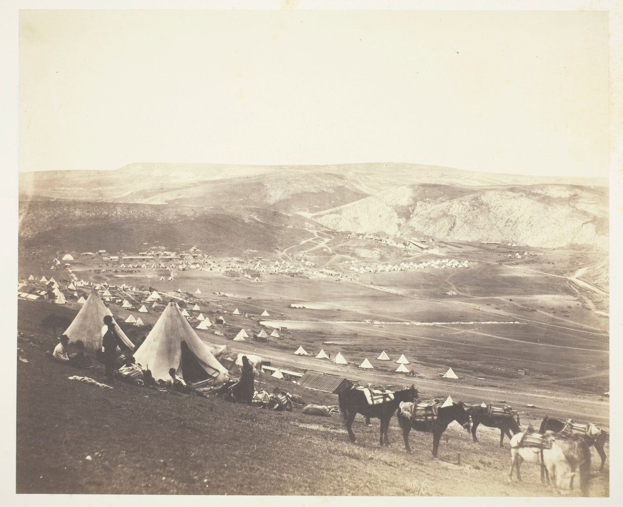 Ratsuväen leiri, Balaklava tekijältä Roger Fenton