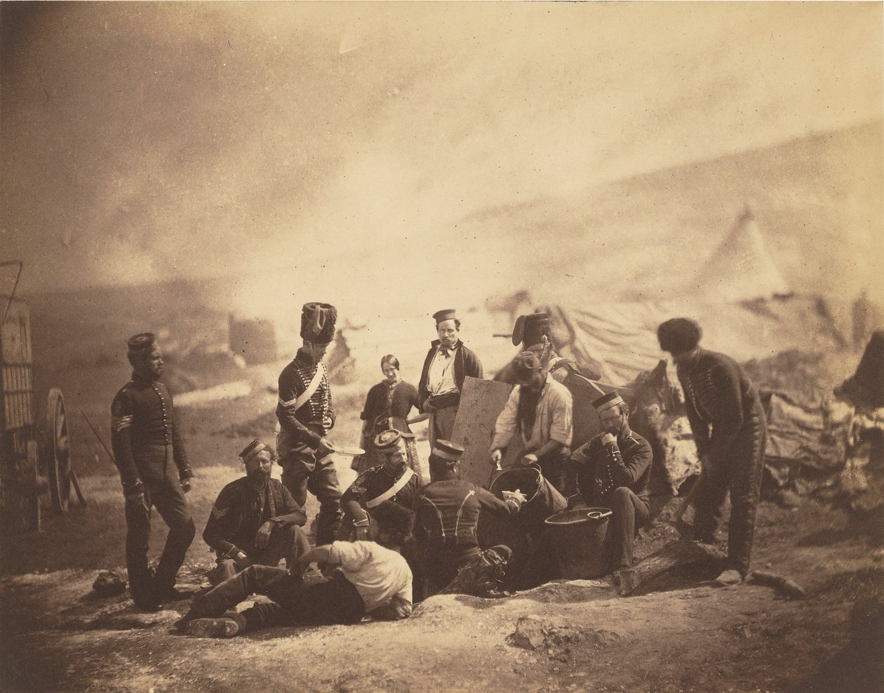 8. husaarien keittokatos tekijältä Roger Fenton