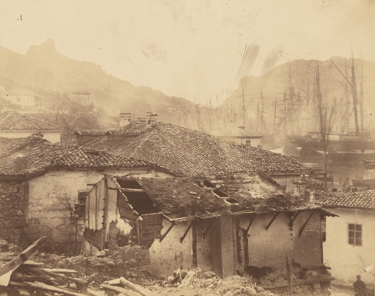 Mökkejä Balaklavassa tekijältä Roger Fenton