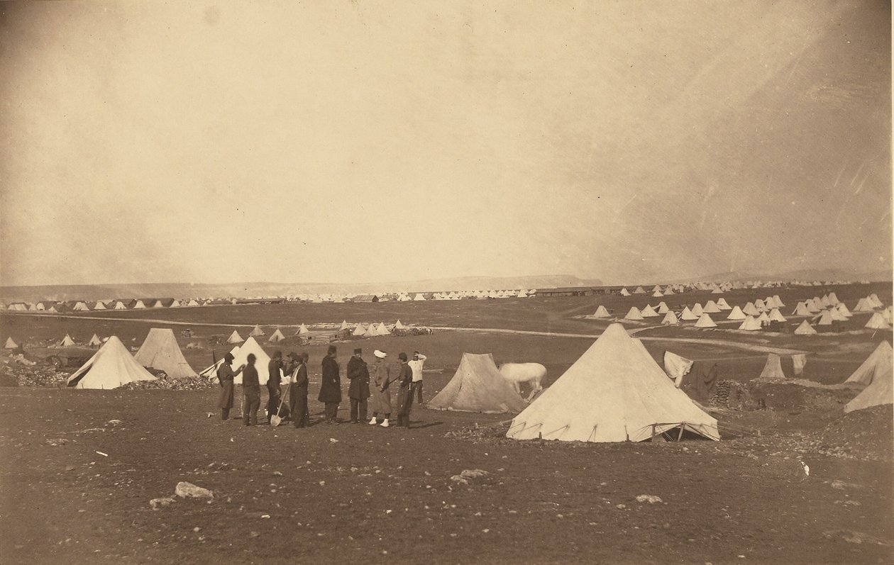 Kenraali Bosquetsin asuintilat Mackenzie Farmin suuntaan. tekijältä Roger Fenton