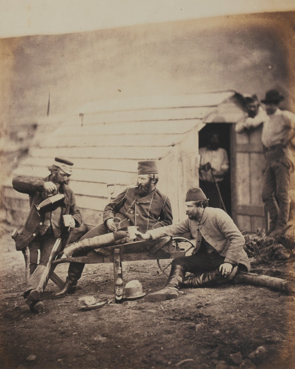 Hardships in the Camp, 52 valokuvan albumista, jotka liittyvät Krimin sotaan, 1855 tekijältä Roger Fenton