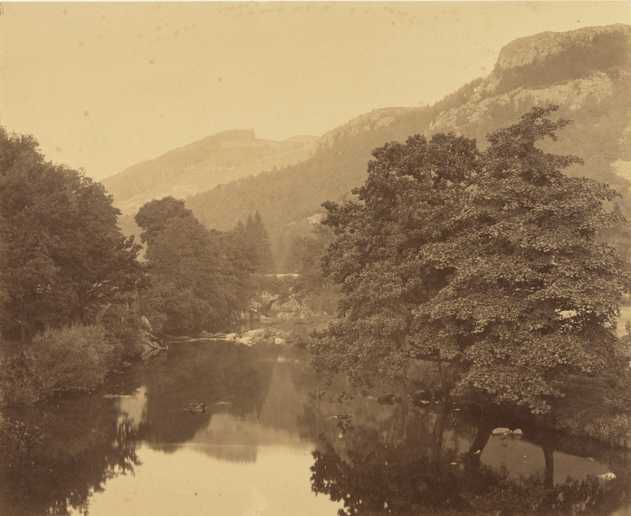[Maisema joella] tekijältä Roger Fenton