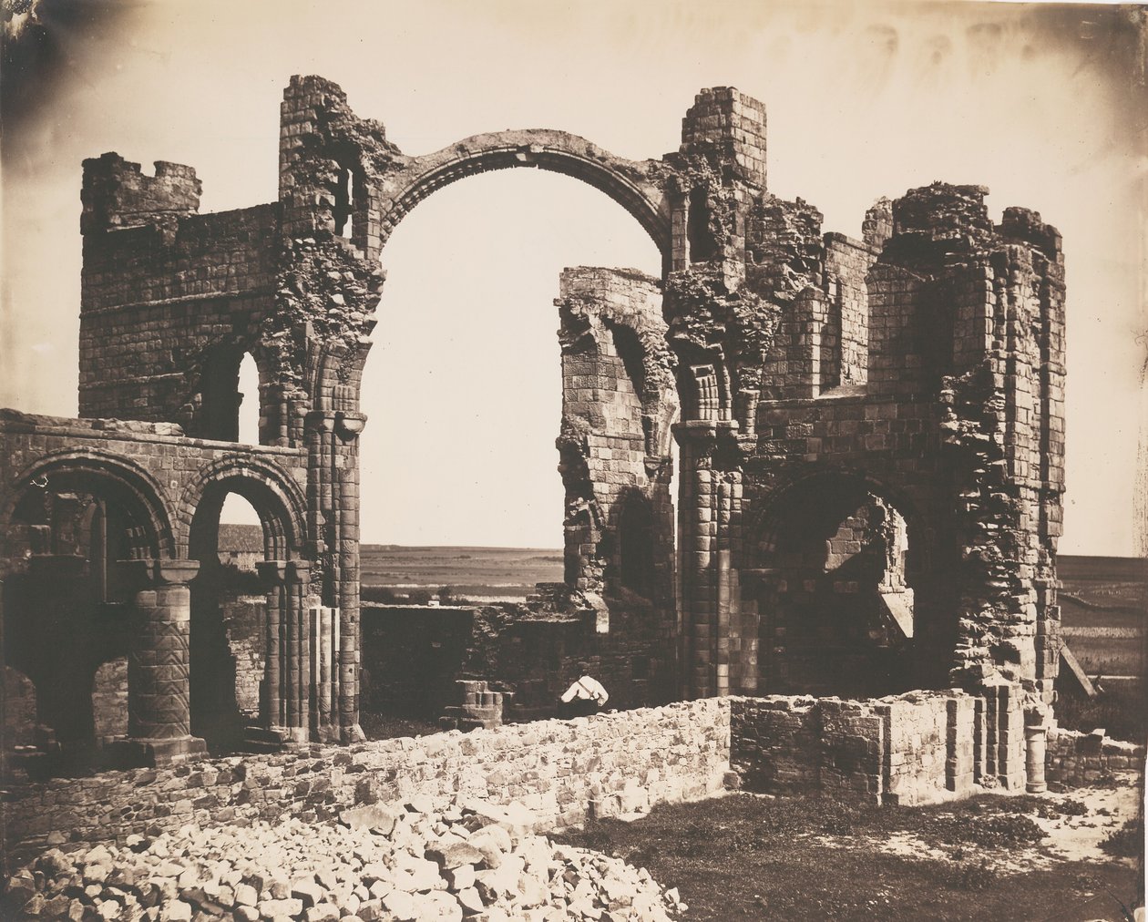 Lindisfarnen luostari, Holy Island tekijältä Roger Fenton