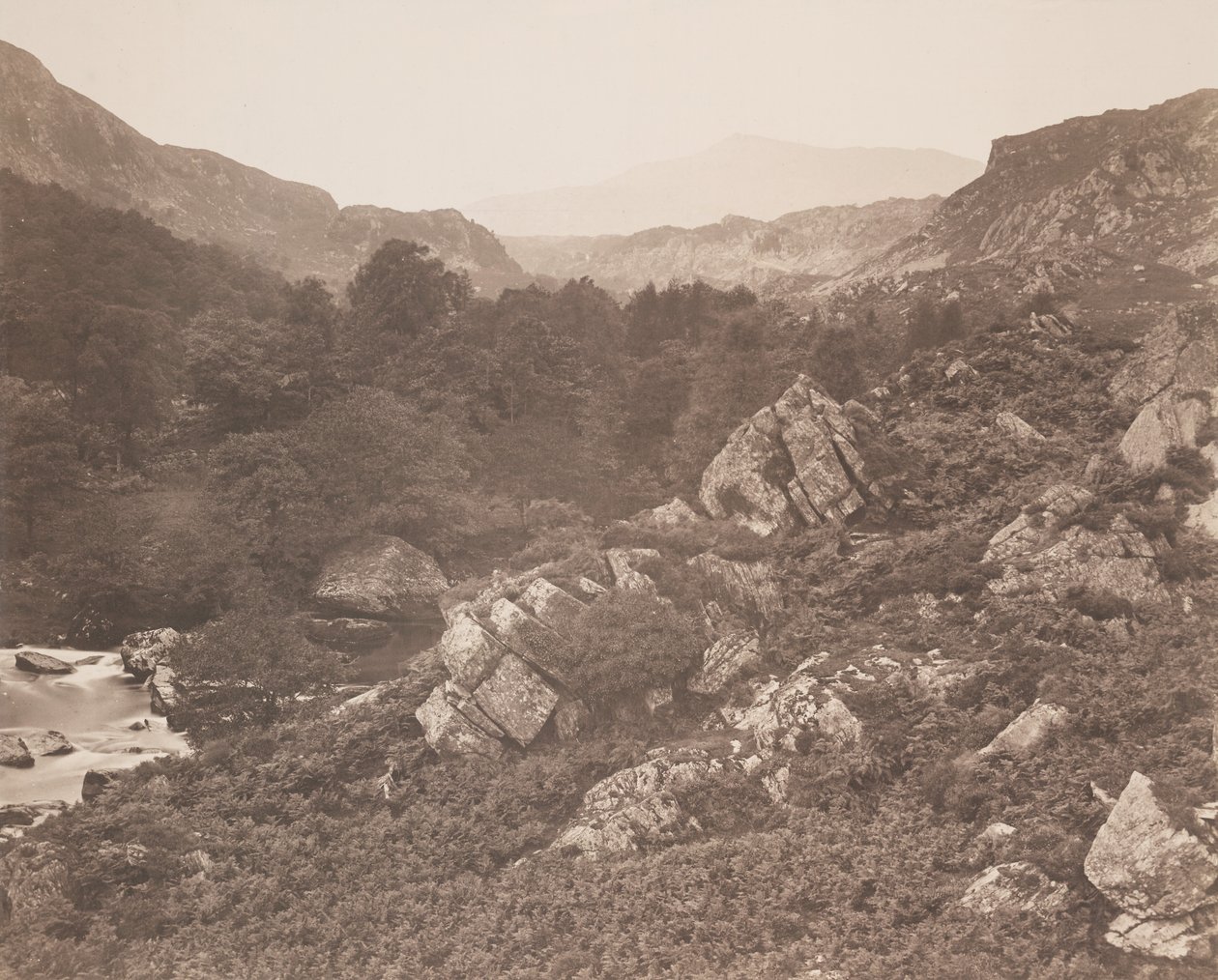 Moel Siabod Lledrin laaksosta tekijältä Roger Fenton