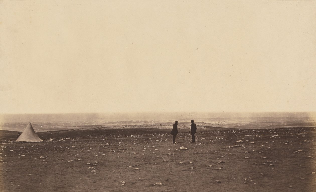 Upseerit Cathcarts Hillin näköalapaikalla tekijältä Roger Fenton