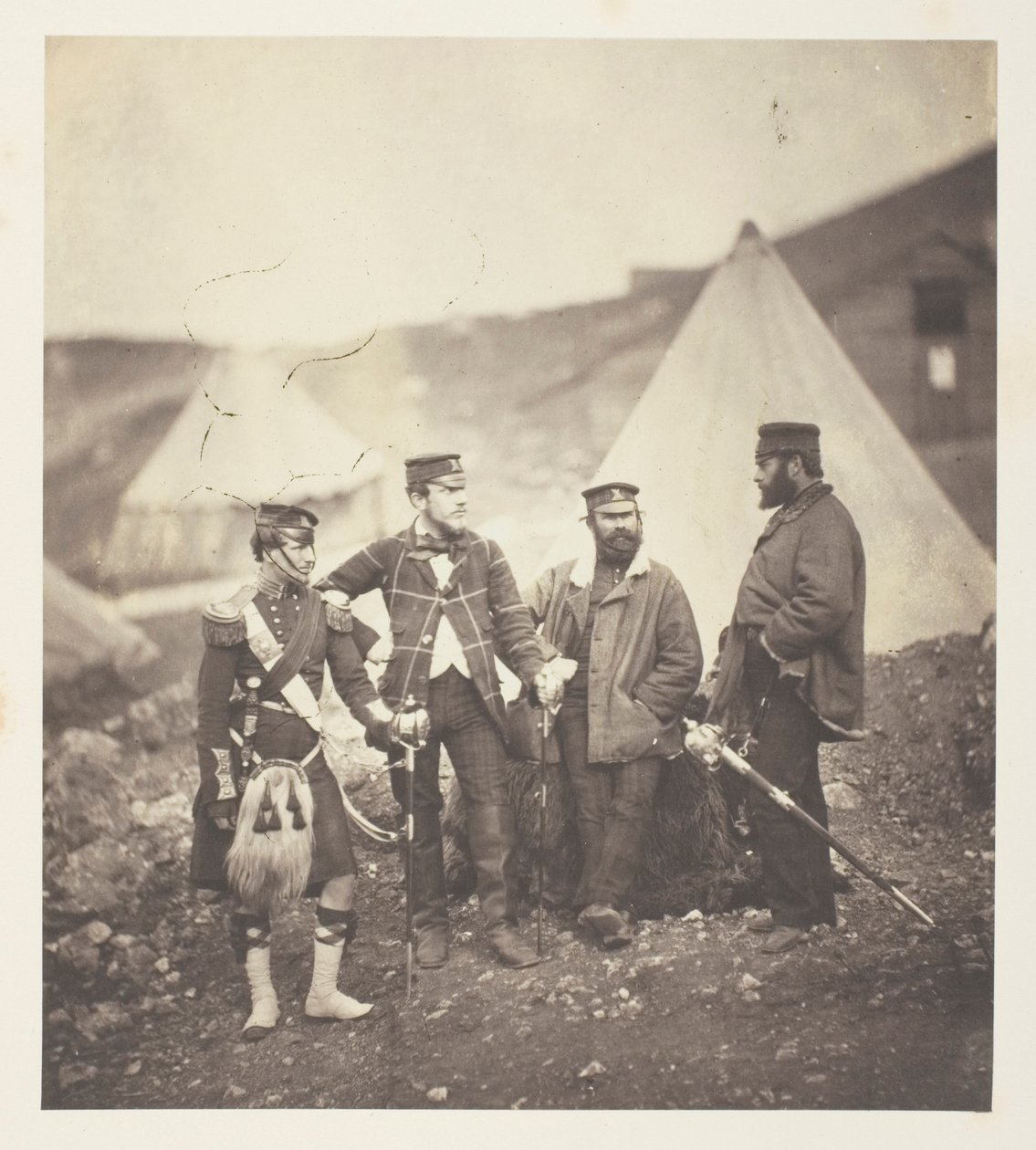 42. ylämaalaisrykmentin upseerit tekijältä Roger Fenton