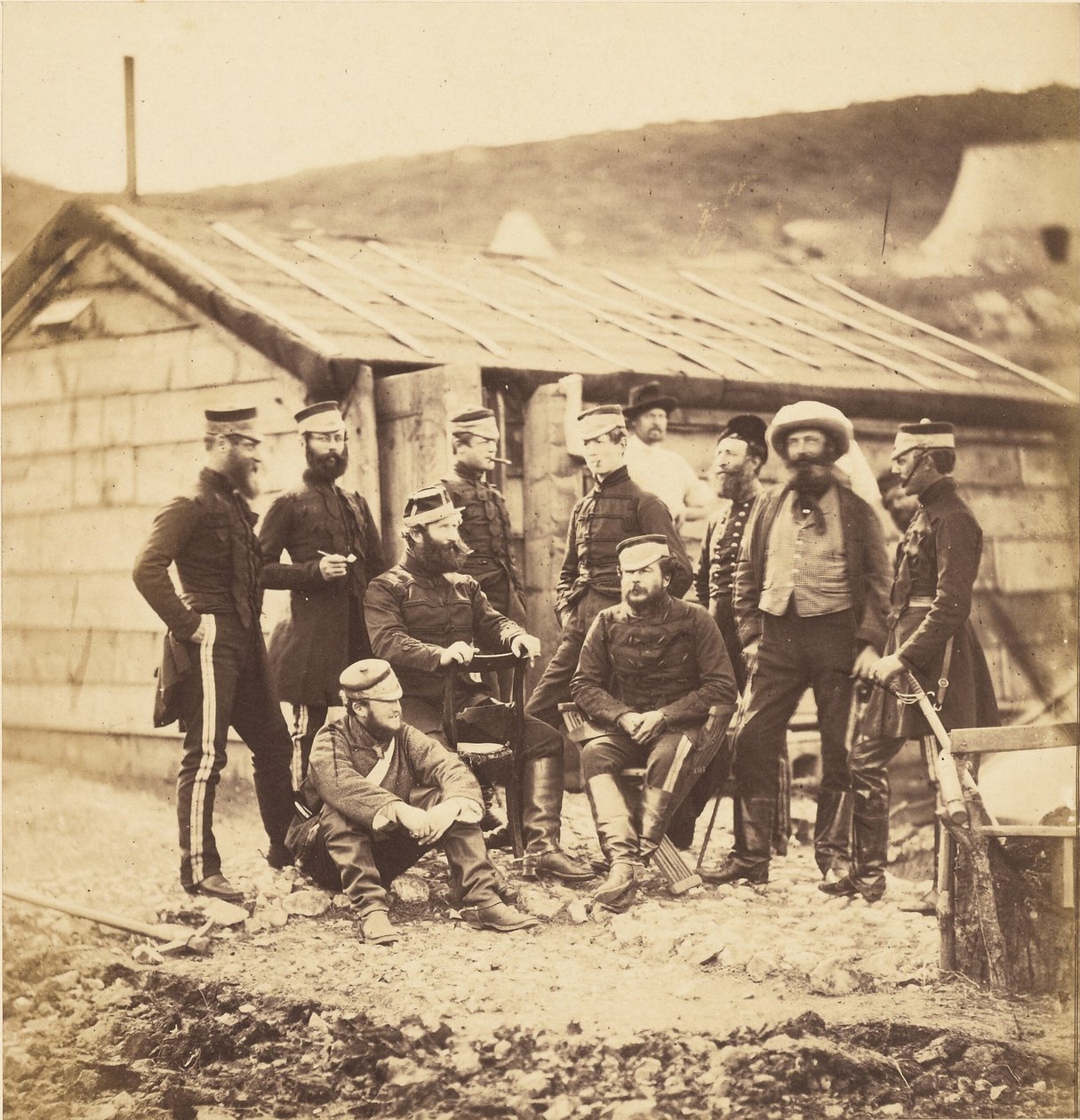 4. kevyen dragunirykmentin upseerit. tekijältä Roger Fenton
