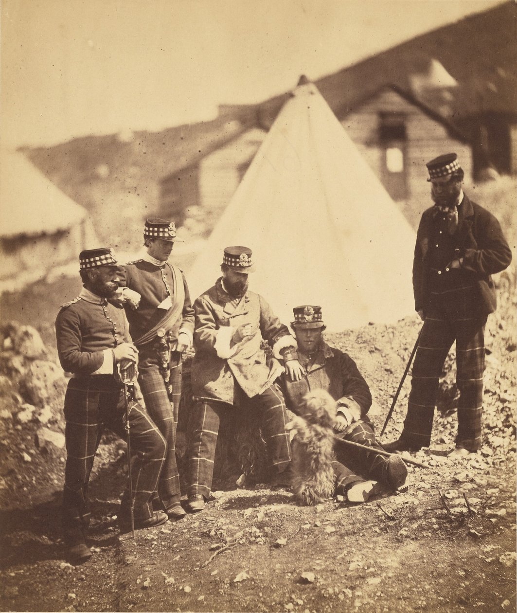 71st Highlanders -rykmentin upseereita tekijältä Roger Fenton