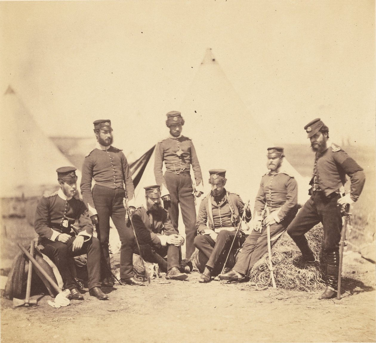 90. rykmentin upseereita tekijältä Roger Fenton