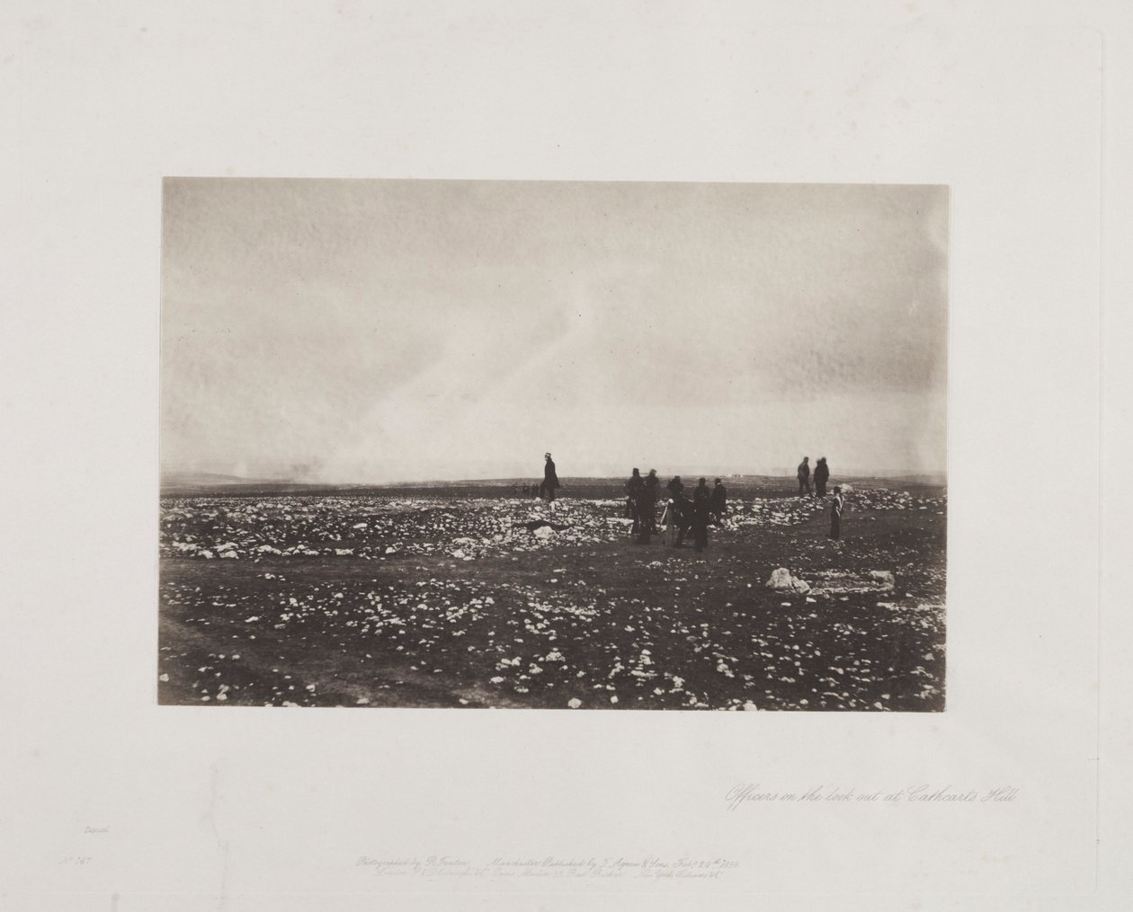 Officers on the Lookout Cathcarts Hillissä, 1855. tekijältä Roger Fenton