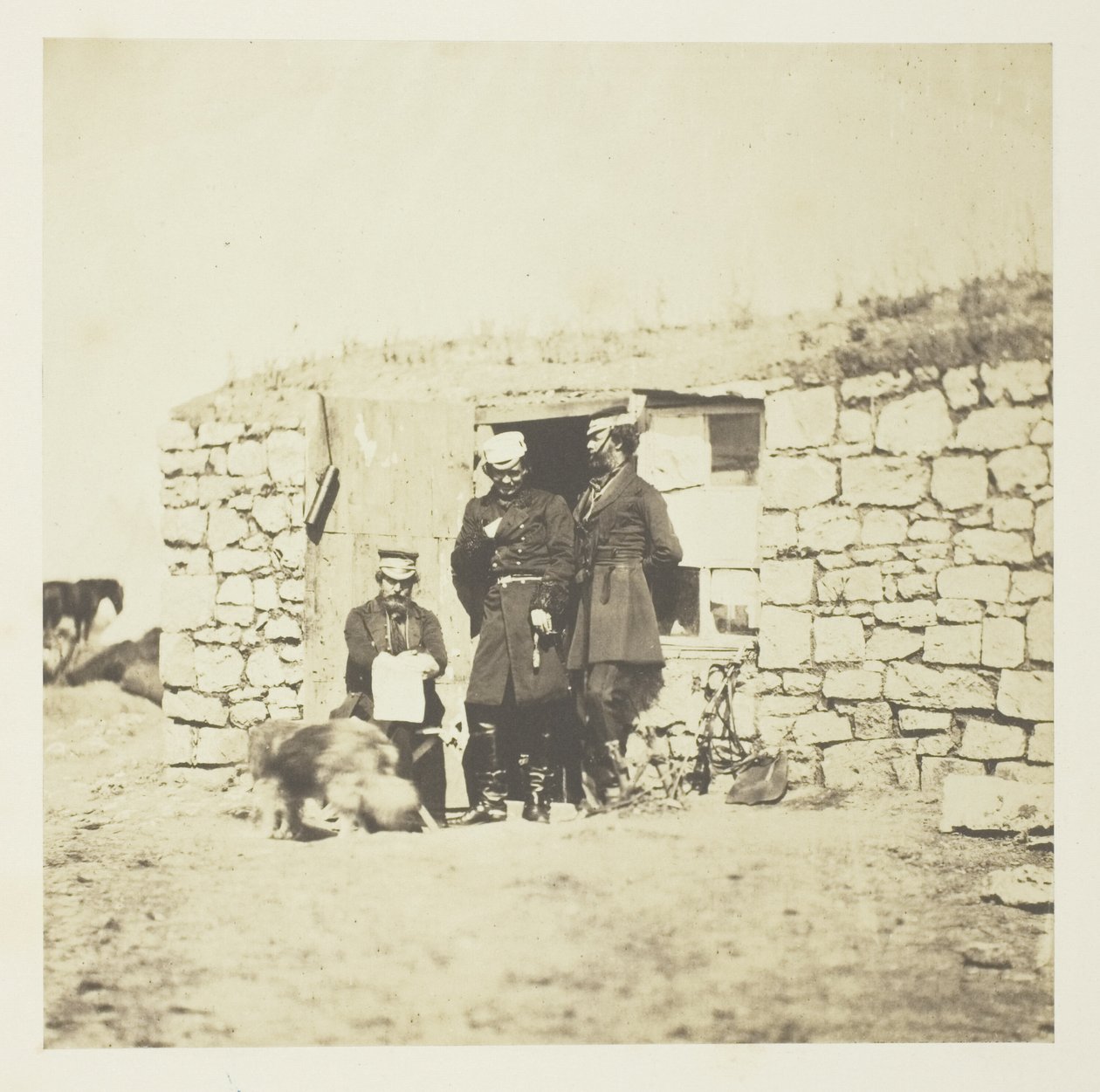 Kenraaliluutnantti Sir Richard Englandin esikunnan upseerit tekijältä Roger Fenton
