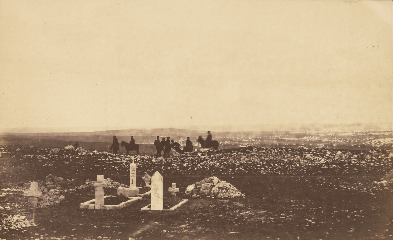 Konstaapelit vartiossa Cathcarts Hillillä tekijältä Roger Fenton