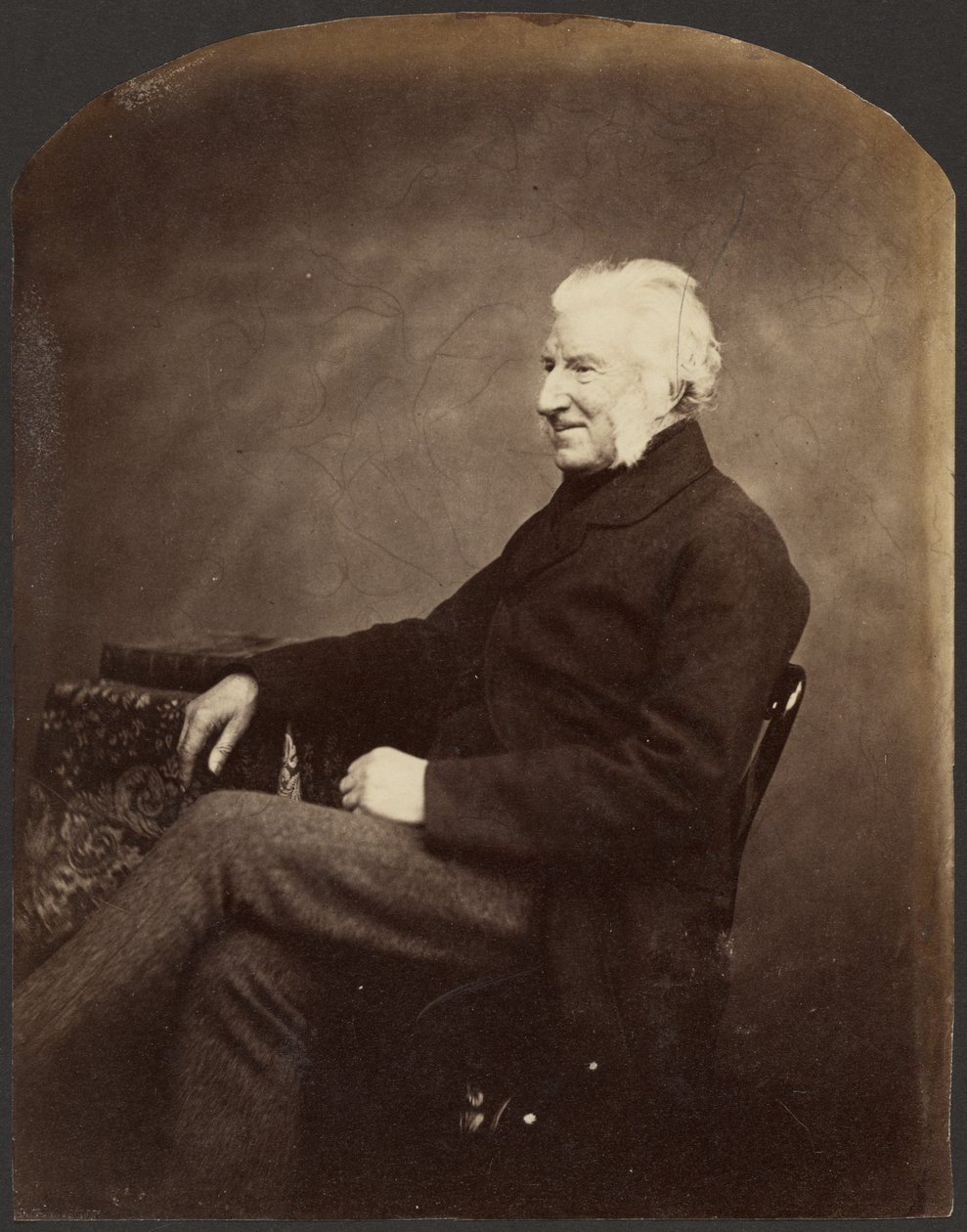 [Miehen muotokuva, 3/4 näkymä] tekijältä Roger Fenton