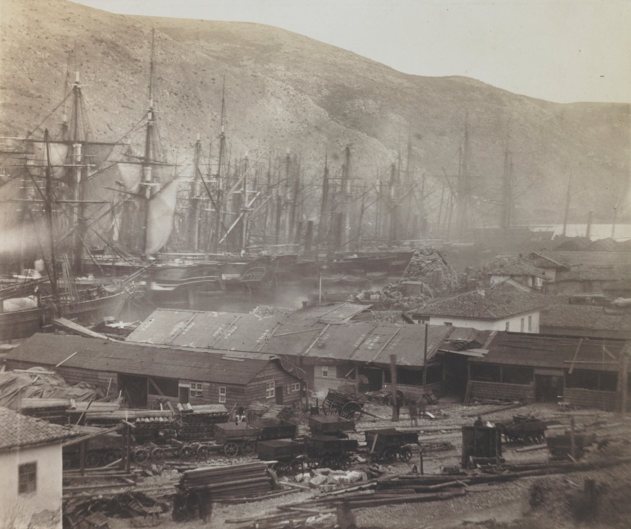 Rautatiekiot ja työpajat, Balaklava tekijältä Roger Fenton