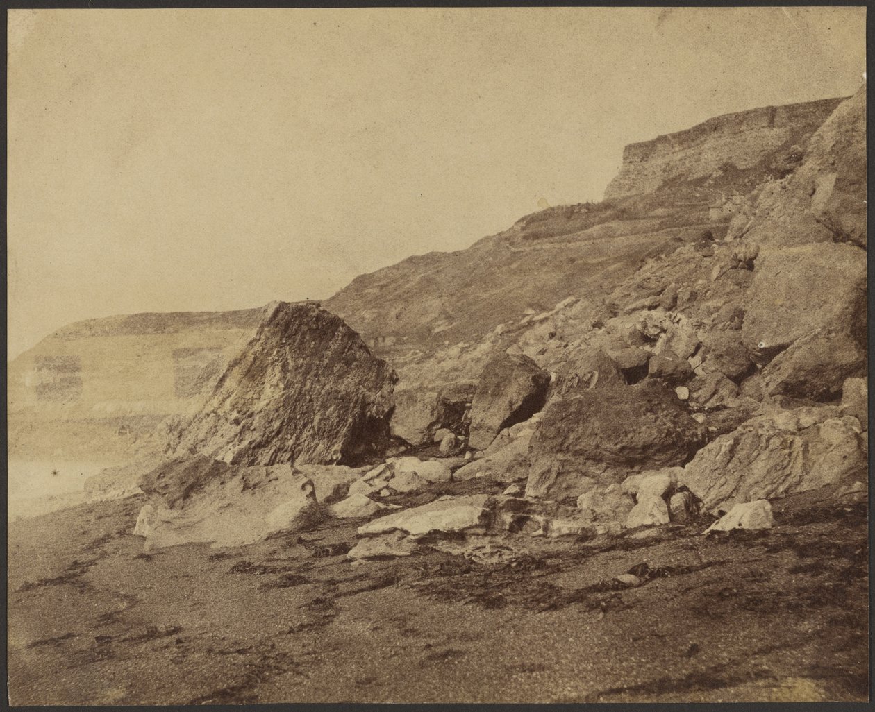 Rocken End (länteen päin), Wightin saari tekijältä Roger Fenton