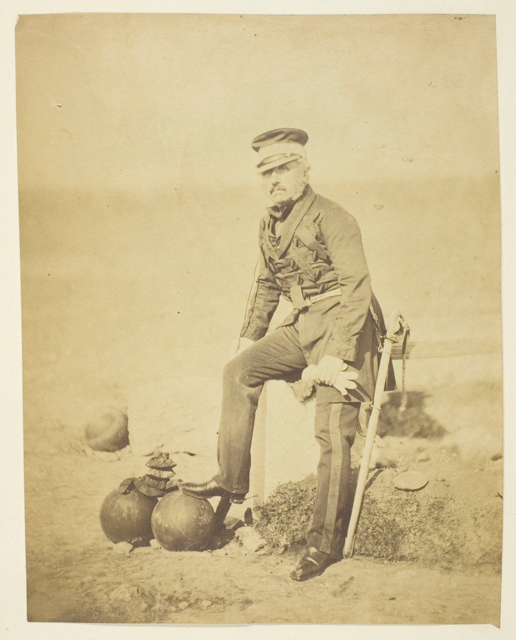 Sir Henry William Barnard (1799-1857), kenraali, esikuntapäällikkö; Otettu Krimillä tekijältä Roger Fenton