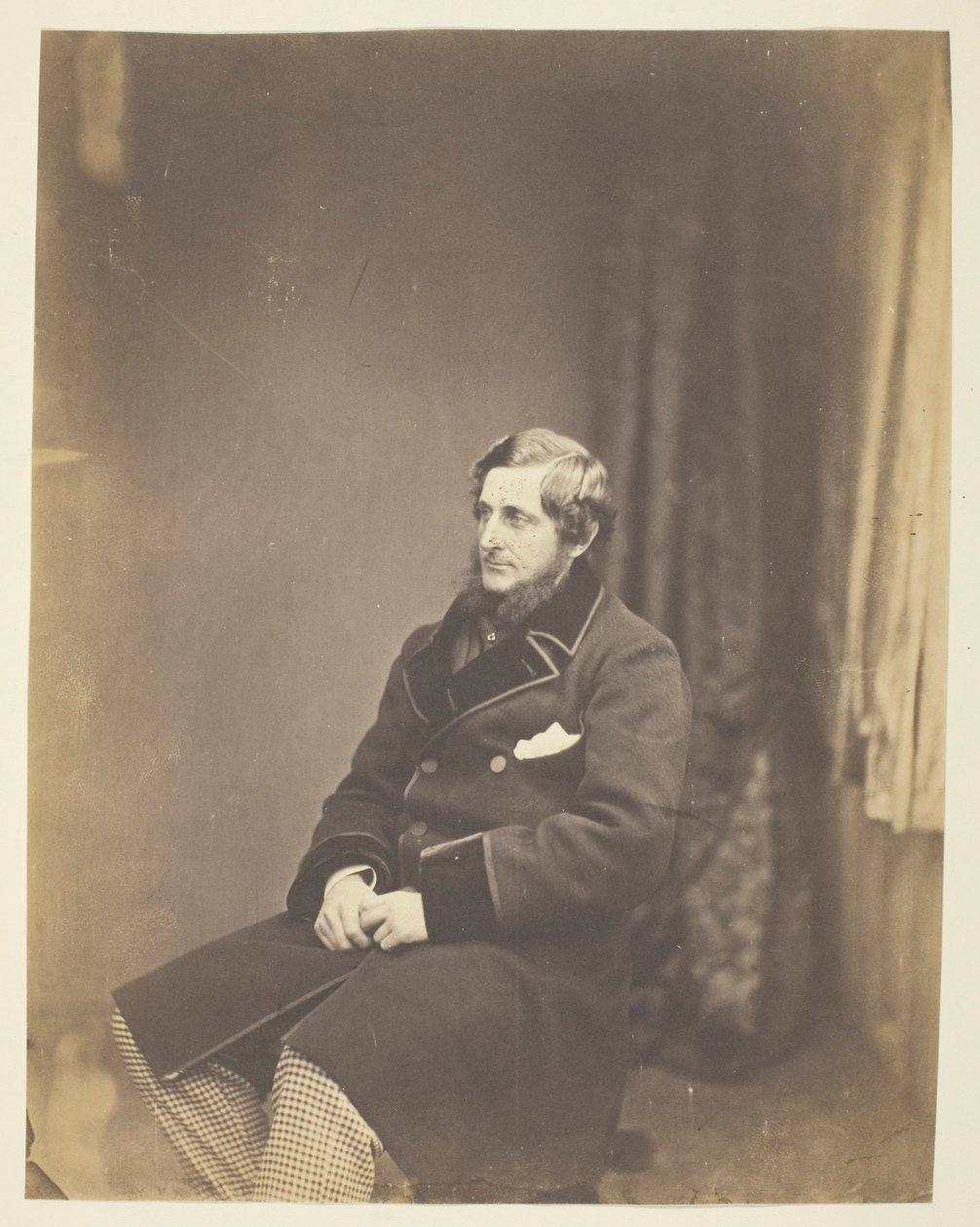 Sir J. Montagu Steele (1820–1890), sotilasneuvos, Krimillä tekijältä Roger Fenton