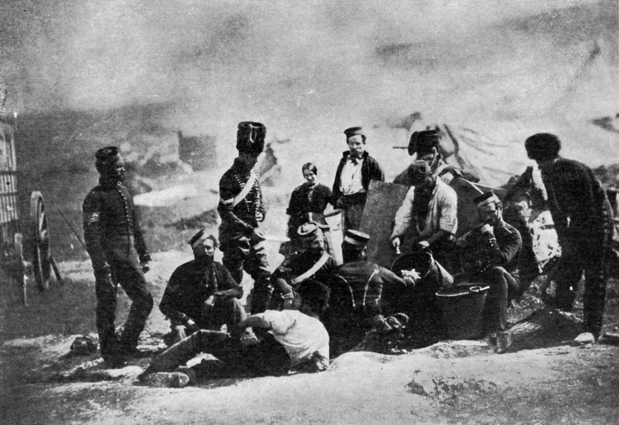 8. husaarien kokkitalo, Krimin sota, 1855, 1951 tekijältä Roger Fenton