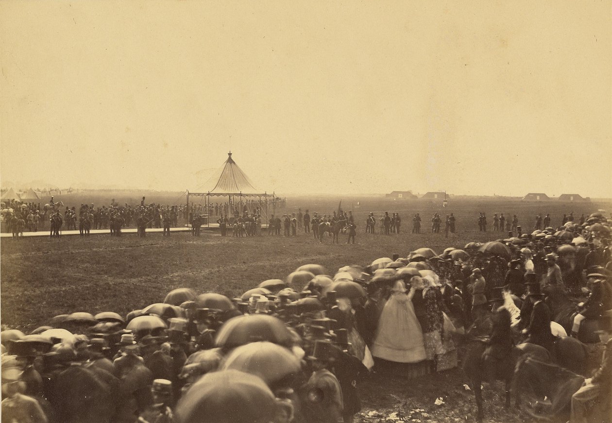 Kiväärin kokeileminen ennen kuningattaren saapumista. tekijältä Roger Fenton